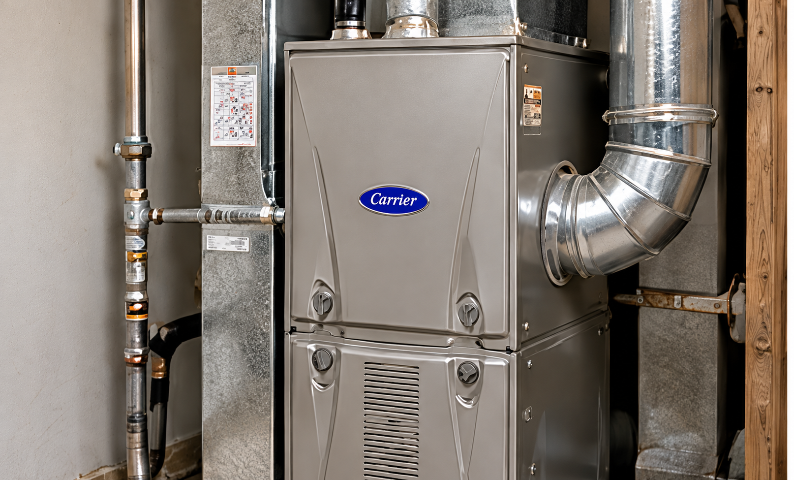 Residential furnace installation